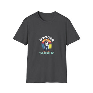 Booger Suger Retro Bigfoot T-Shirt — Funny Sasquatch Graphic Tee