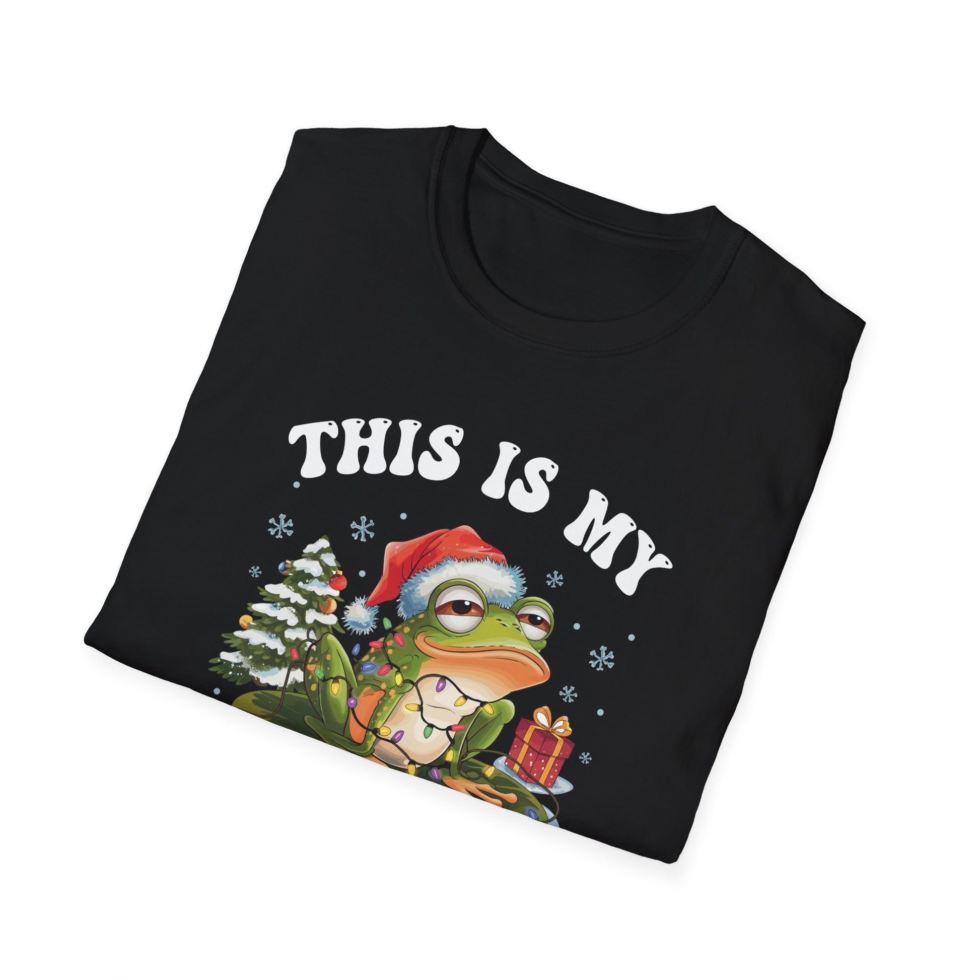 Christmas Frog Pajama Shirt — Funny Holiday T-Shirt