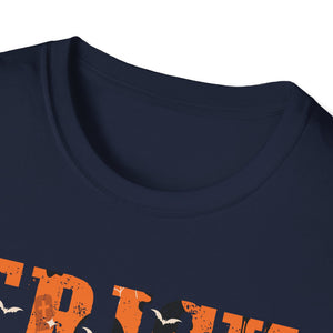 Trick or Teach Halloween T-Shirt — Cute Ghost & Pumpkin Teacher Tee