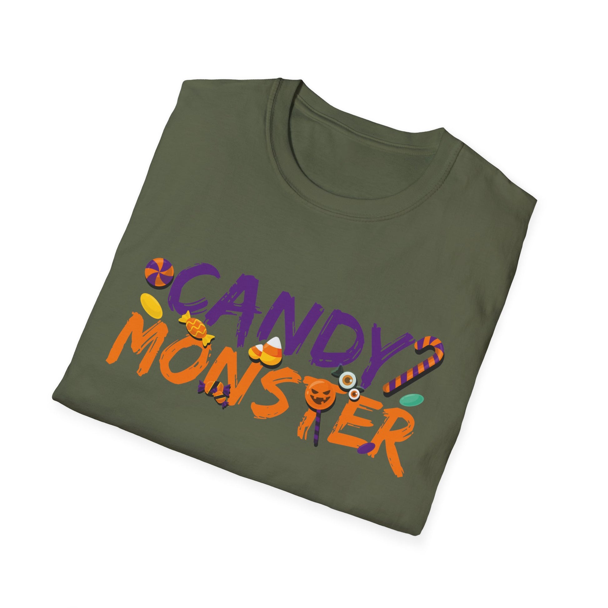 Candy Monster - Creepy Halloween Candy - Halloween tee