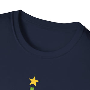 Christmas Pickleball Design_ Christmas Tree Unisex T-Shirt