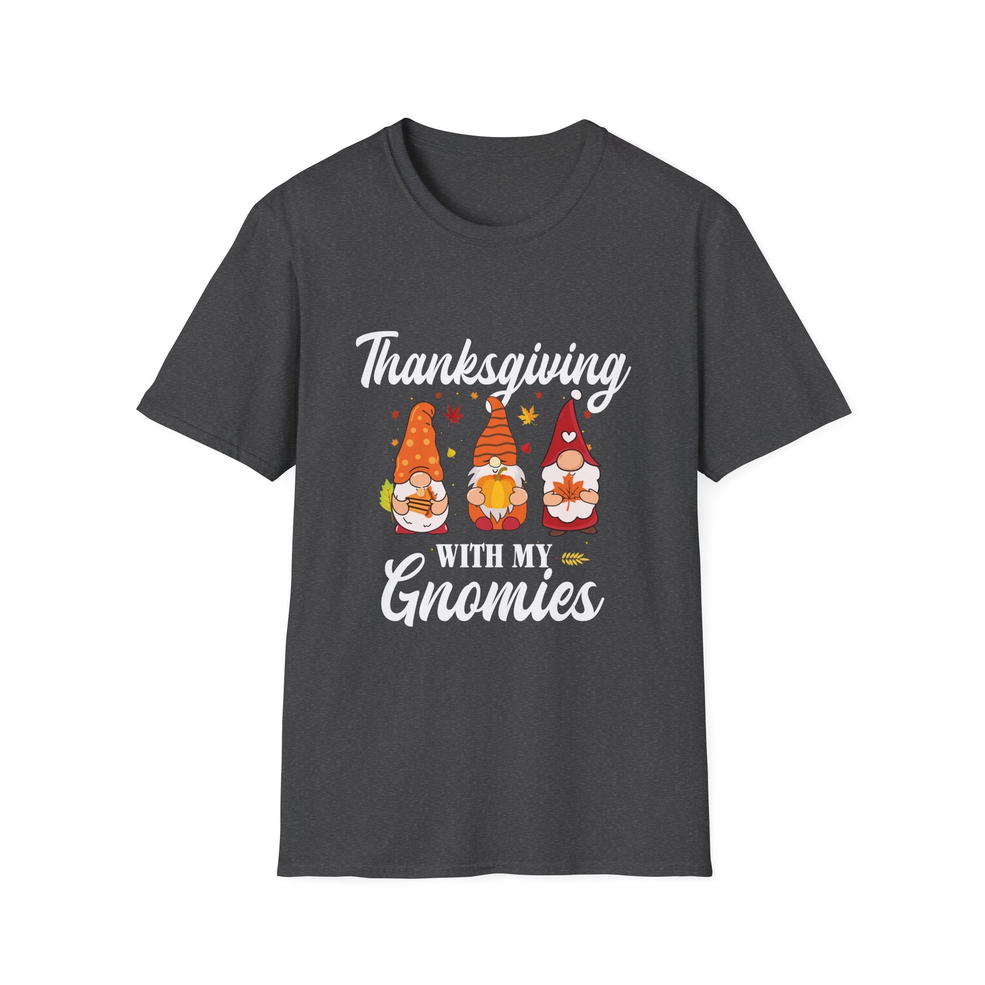 Thanksgiving With My Gnomies T-Shirt — Cute Fall Gnome Tee for Friends & Family