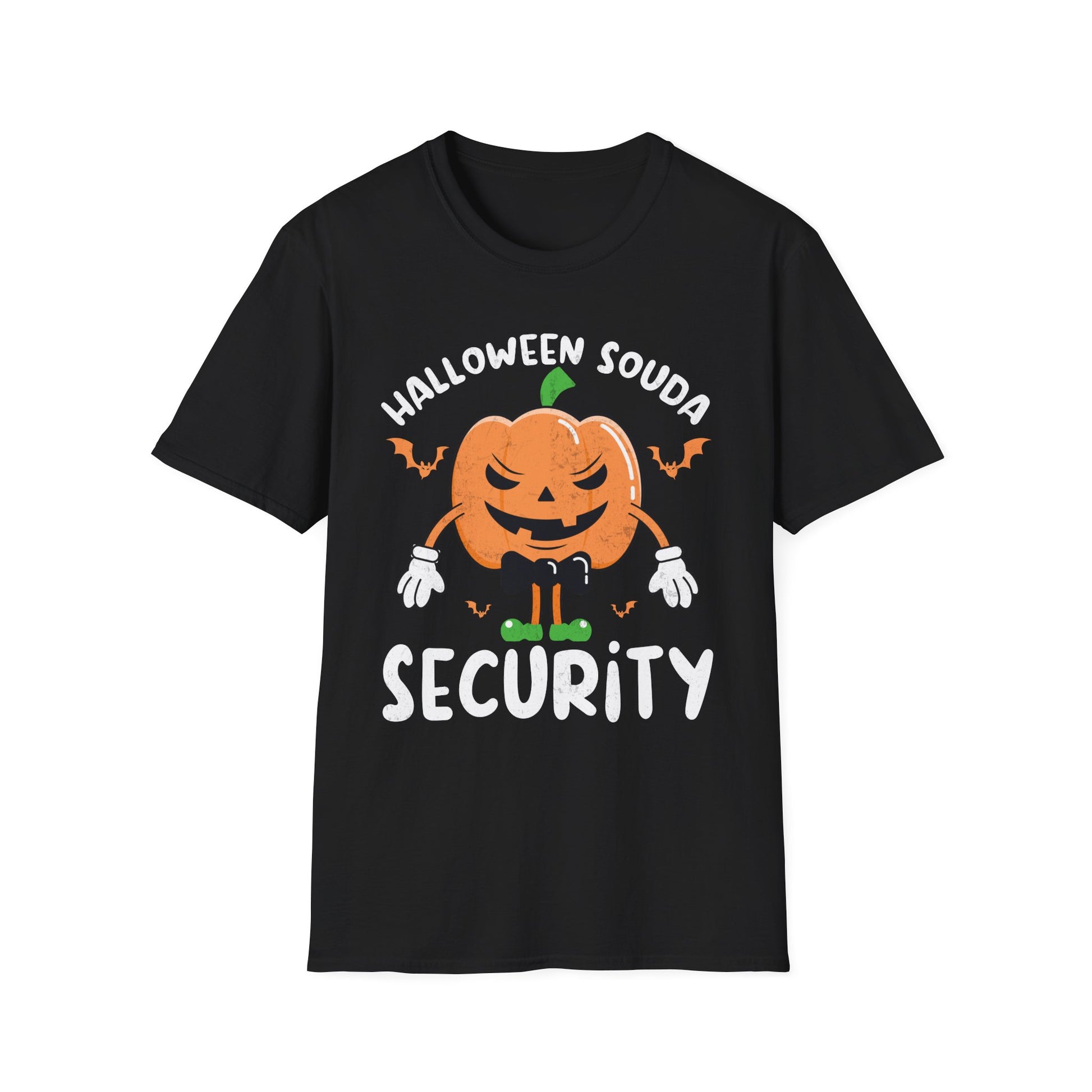 Halloween Squad Security Funny Pumpkin Bodyguard T-Shirt Unisex Softstyle T-Shirt