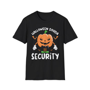 Halloween Squad Security Funny Pumpkin Bodyguard T-Shirt Unisex Softstyle T-Shirt