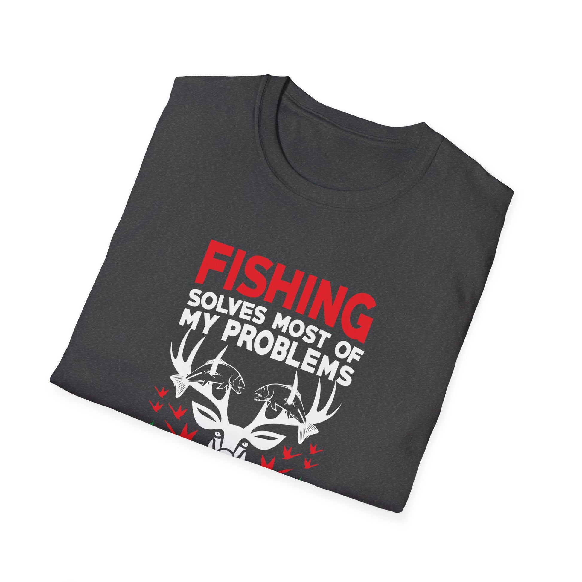 Funny Fishing And Hunting Gift Christmas Humor Hunter Cool Unisex T-Shirt