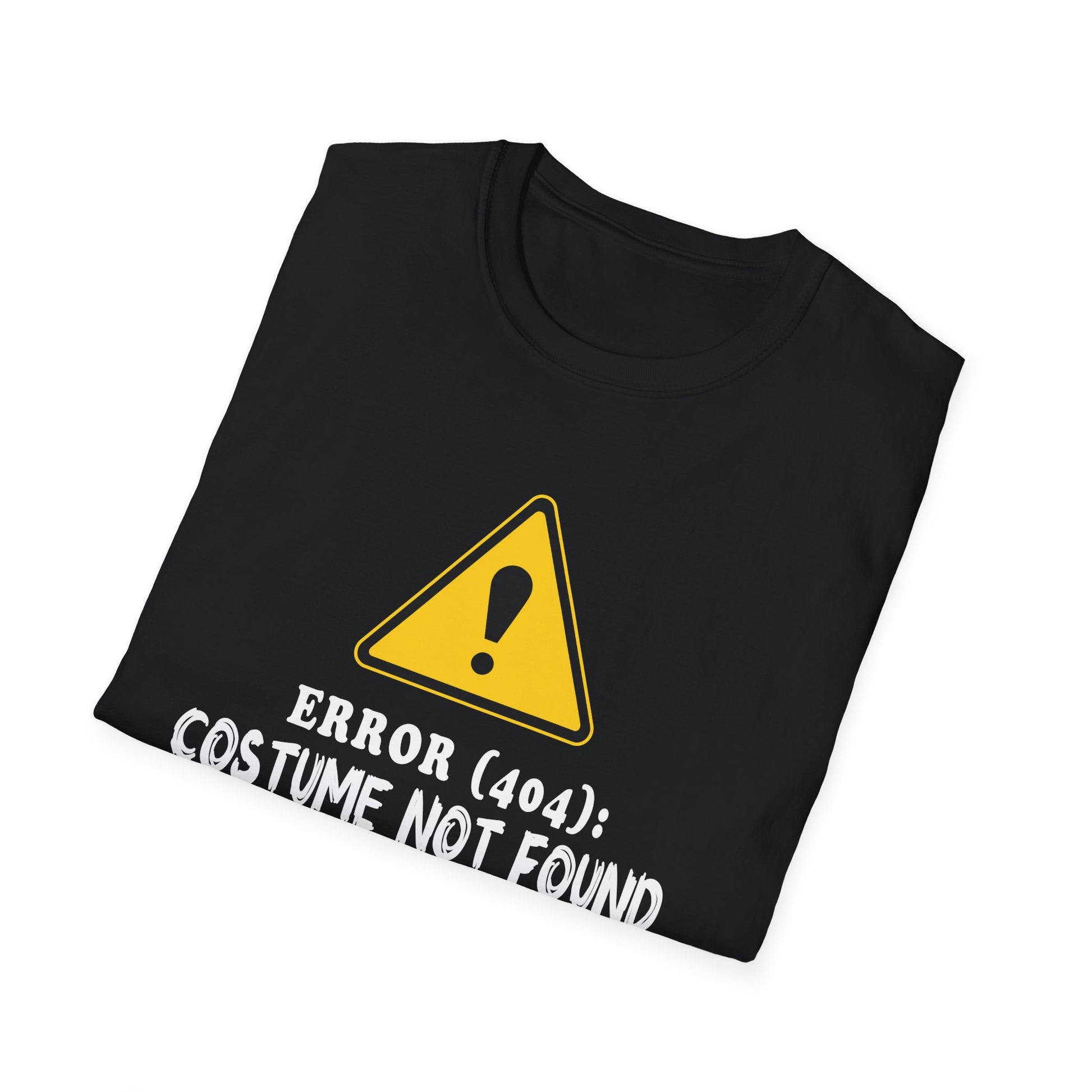 Error 404: Costume Not Found T-Shirt – Funny Halloween Tech Tee