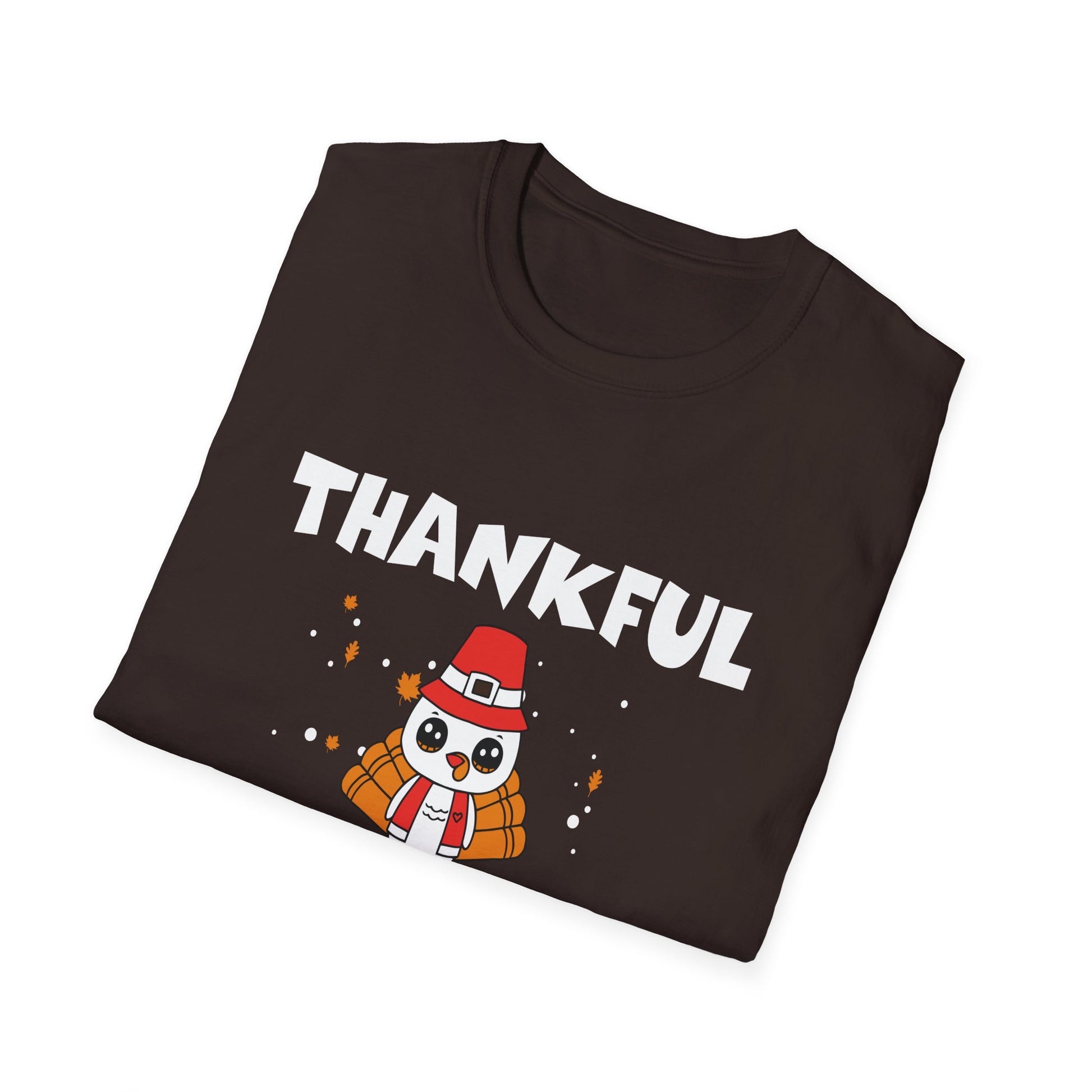 Thankful For My Students T-Shirt — Thanksgiving Teacher Tee with Cute Pilgrim Penguin