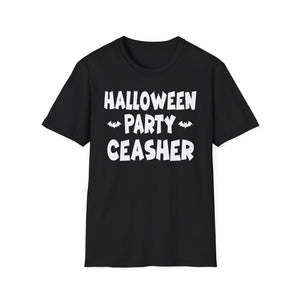 Halloween Party Ceasher T-Shirt — Funny Spooky Halloween Tee with Bats