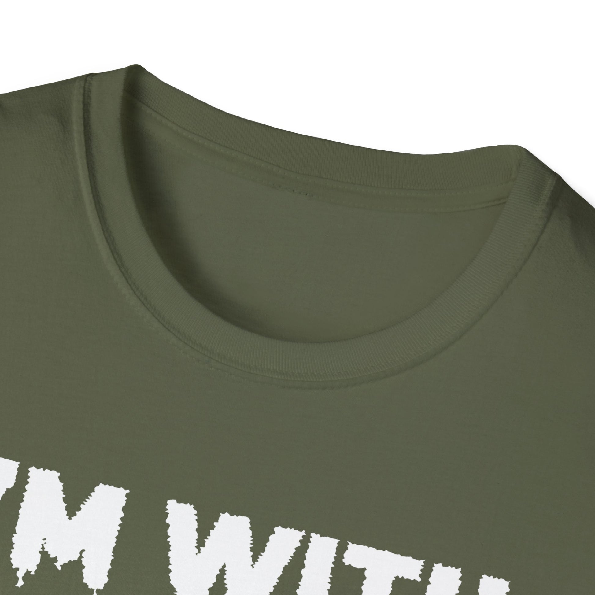 I'm With The Witch T-Shirt — Halloween Witch Arrow Graphic Tee