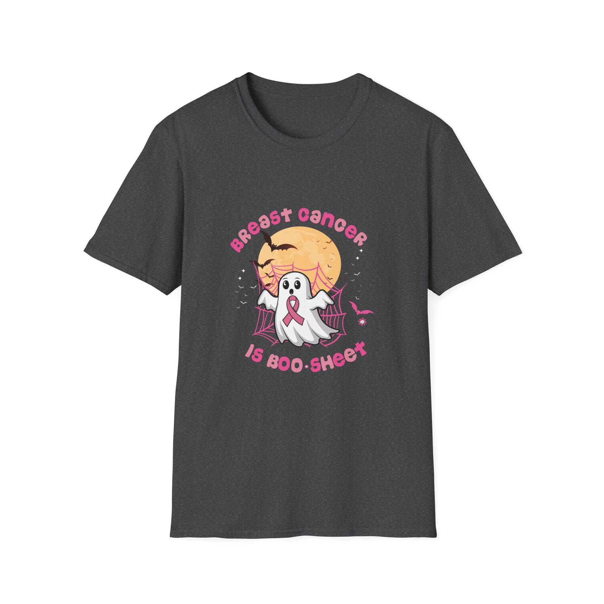 Breast Cancer Is Boo Sheet Halloween Breast Cancer Awareness Unisex  Tee,