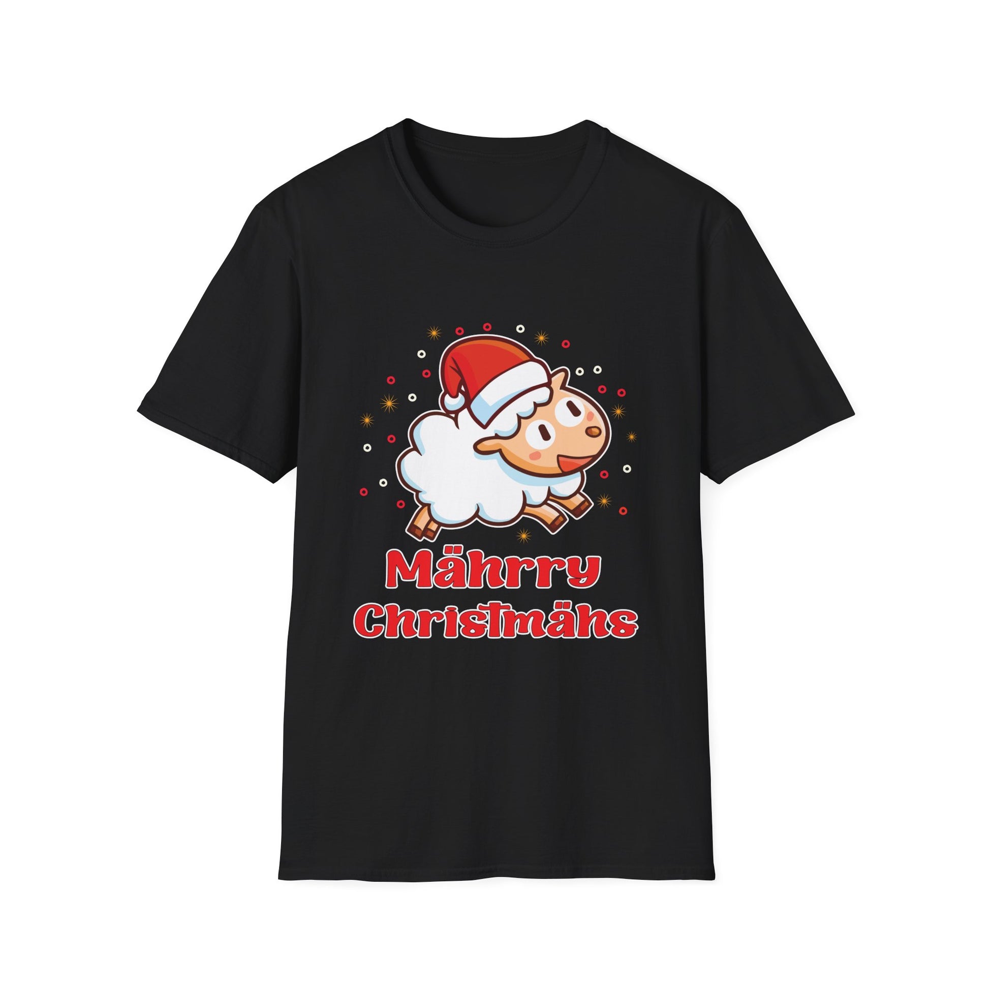 Christmas Sheep T-Shirt – "Mährry Christmas" Cute Santa Lamb Holiday Tee