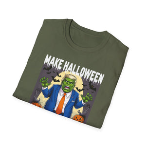 Funny Trump Halloween MAKE HALLOWEEN SCARY AGAIN Unisex Softstyle T-Shirt