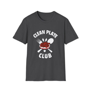 Clean Plate Club T-Shirt — Funny Eating & Foodie Tee  Unisex T-Shirt