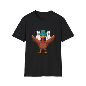 Thanksgiving Bowling Turkey T-Shirt