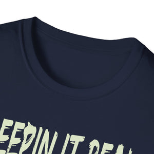 Creepin It Real_ Halloween Costume_ Halloween Pun Tee Unisex Softstyle T-Shirt