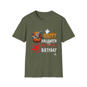 Happy Halloween And Yes It's My Birthday Unisex Softstyle T-Shirt