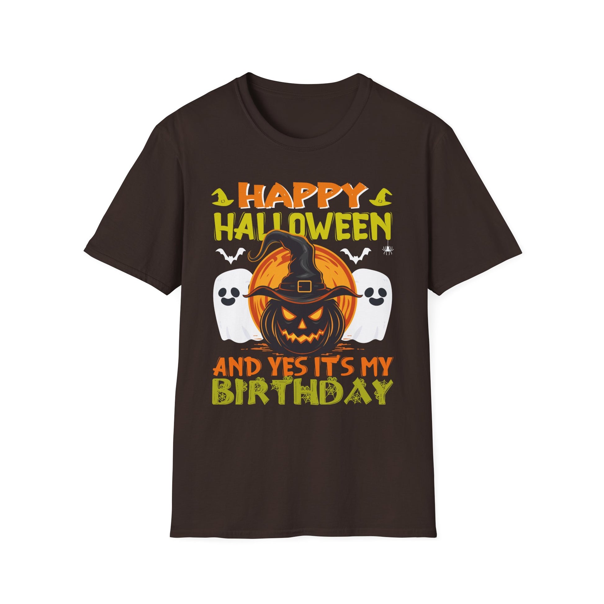 Happy Halloween Birthday kids Yes Its My Birthday Halloween TeeSoftstyle T-Shirt