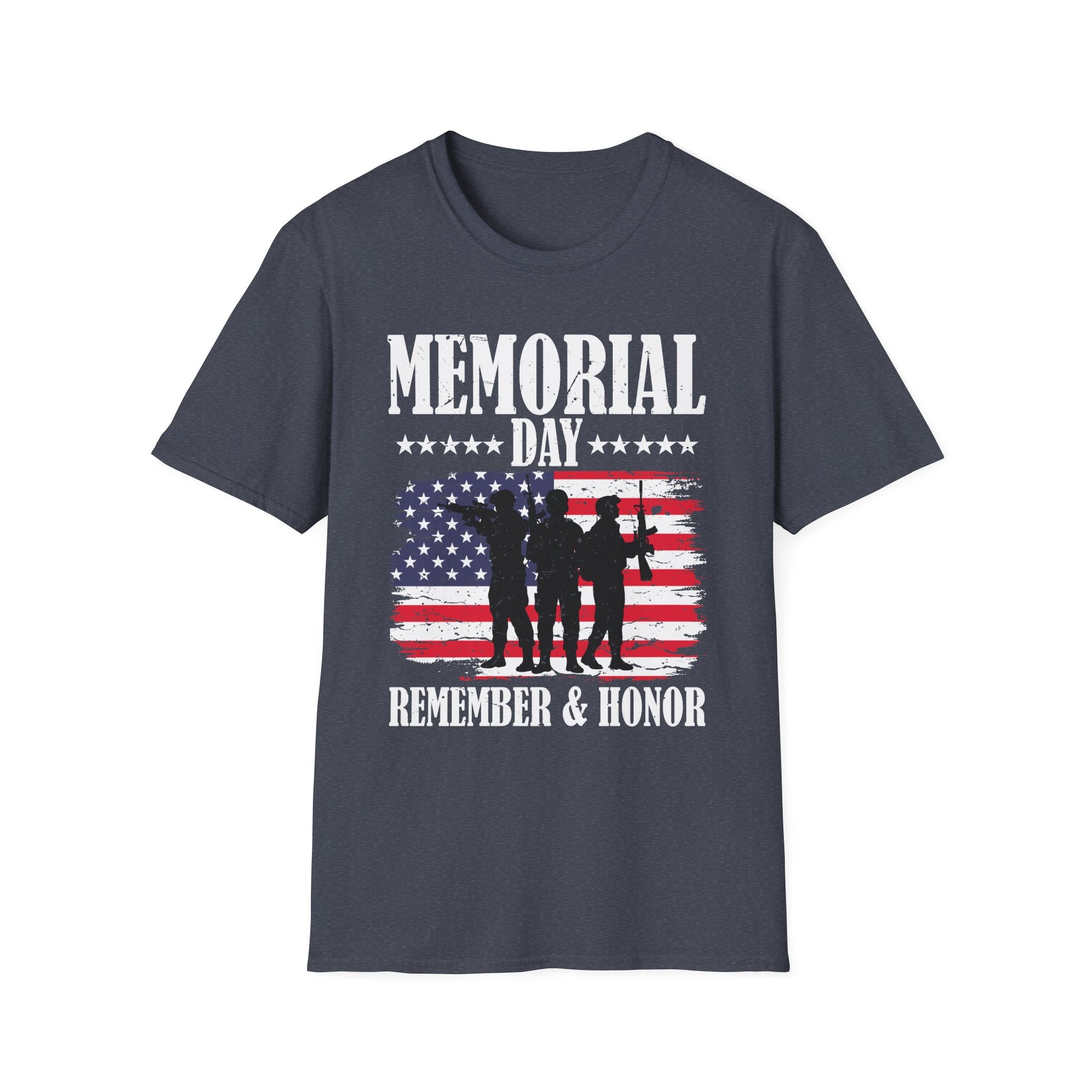 Memorial Day USA Flag Remember Honor Patriot Men Women Kids Unisex T-Shirt