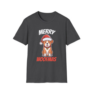 Merry Woofmas T-Shirt — Cute Santa Dog Christmas Tee