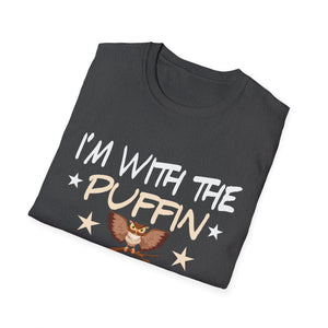 I'm With The Puffin T-Shirt — Cute Puffin Bird Graphic Tee for Bird Lovers