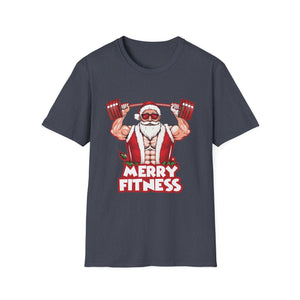 Christmas Gym Workout Ugly Christmas Merry Fitness Unisex T-Shirt