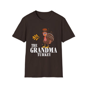 Thanksgiving Grandma Turkey  Unisex T-Shirt