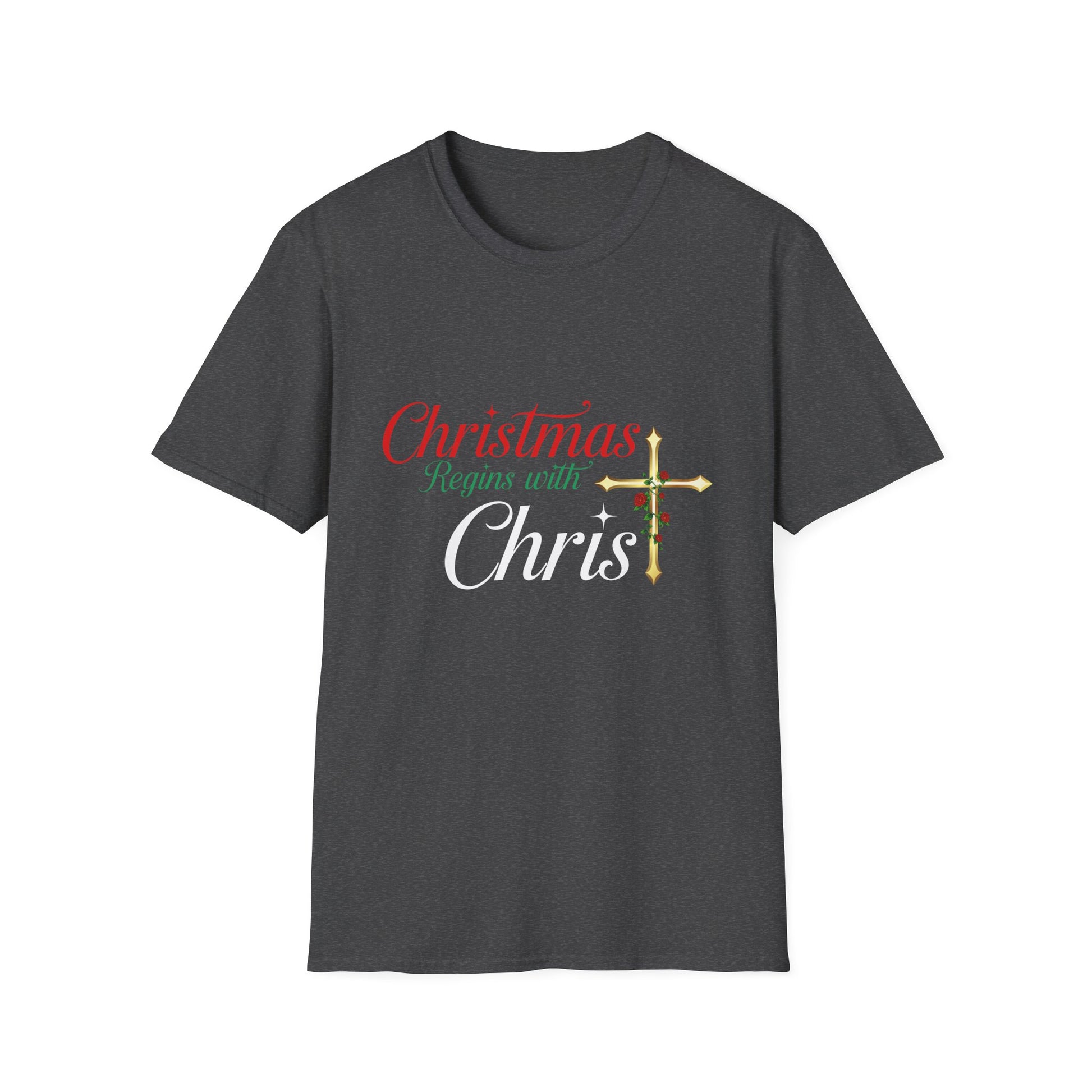 Christmas begins with Christ Jesus Christian Christmas Unisex T-Shirt