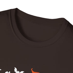 Happy Halloween Boo Spiders Witch Hat Halloween TeeUnisex Softstyle T-Shirt