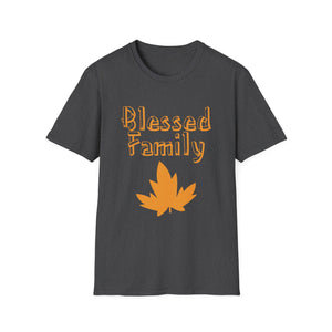 Blessed Family T-Shirt — Fall Leaf Family Tee  Unisex T-Shirt