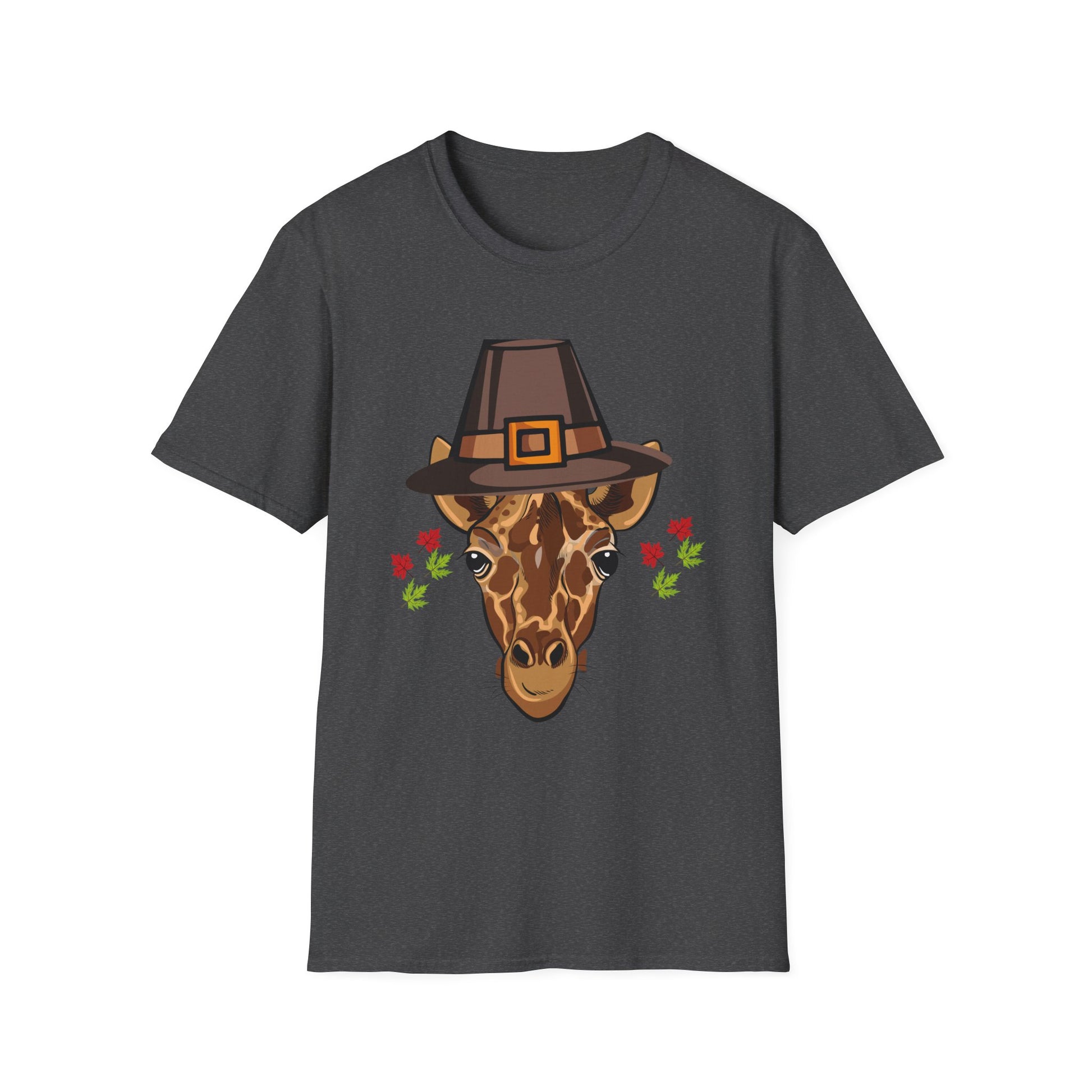 Thankful Giraffe Thanksgiving T-Shirt  Unisex T-Shirt