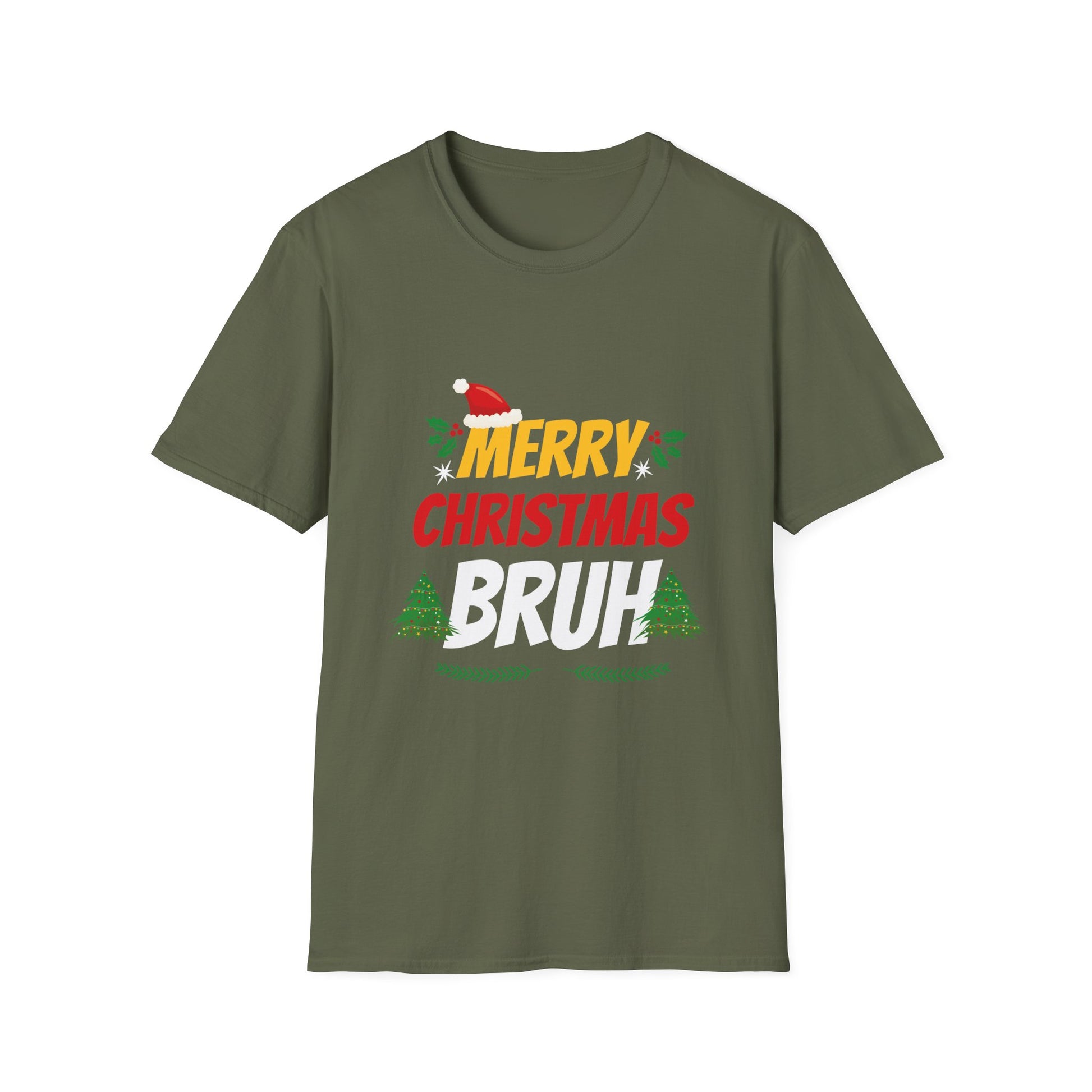 Bruh Meme Funny Saying Bro Greeting Teens Boys Men Christmas Unisex T-Shirt