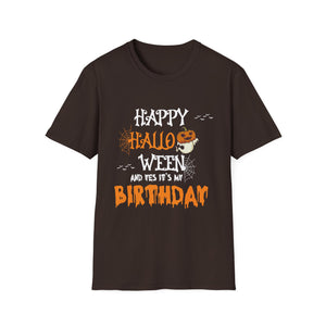 Happy Halloween and Yes It’s My Birthday T-Shirt