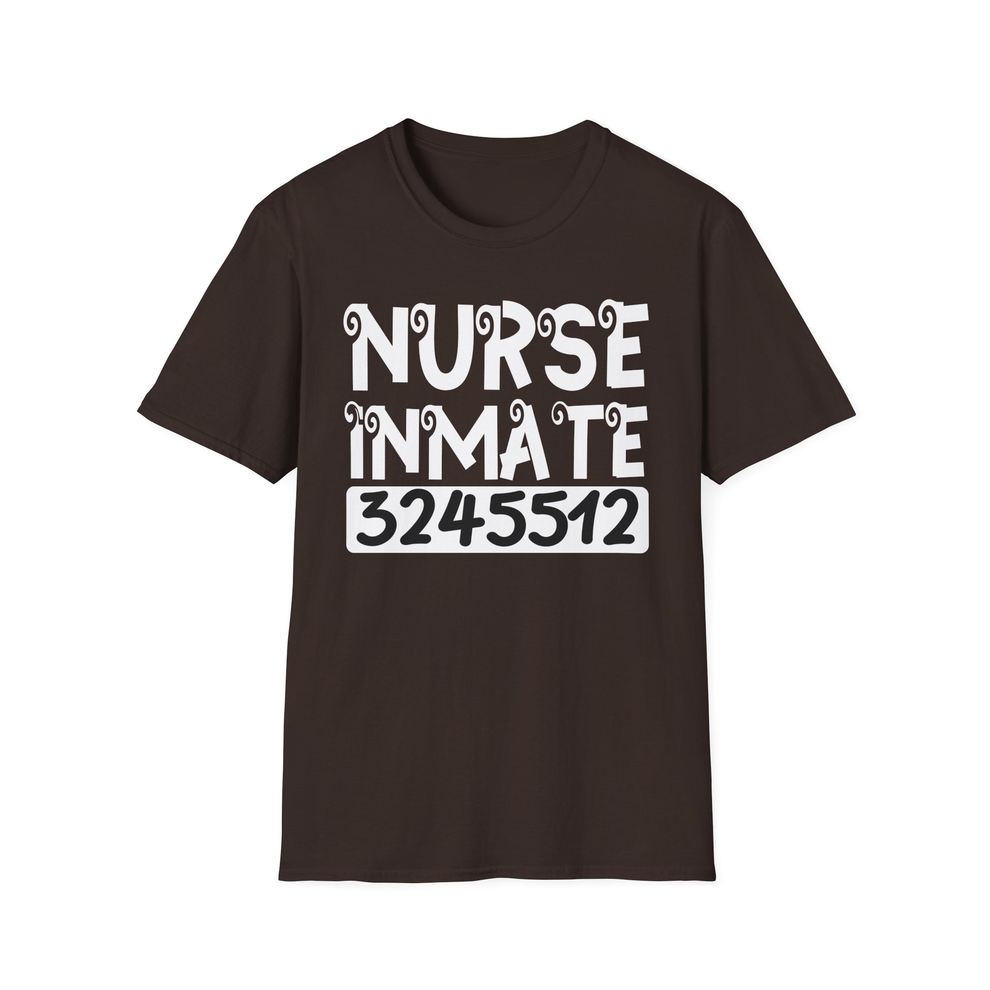Nurse Inmate Graphic T-Shirt — Funny Prisoner ID Nursing Tee