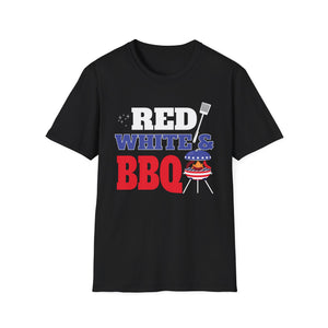Red White & BBQ T-Shirt — Patriotic 4th of July Grilling Tee