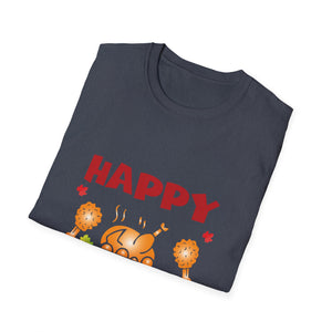 Thanksgiving T-Shirt — Happy Thanksgiving Turkey Dinner Graphic Tee  Unisex T-Shirt