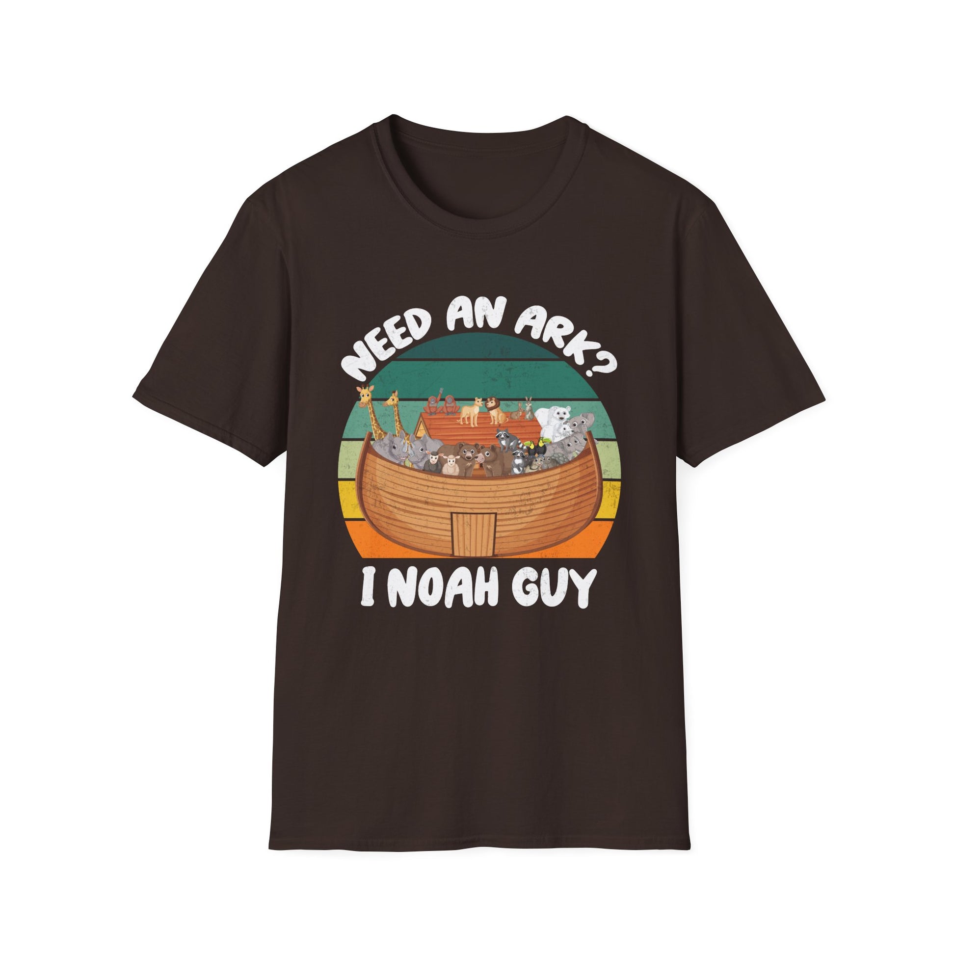 Noah Ark Funny T-Shirt – “Need an Ark? I Noah Guy” Christian Vintage Tee