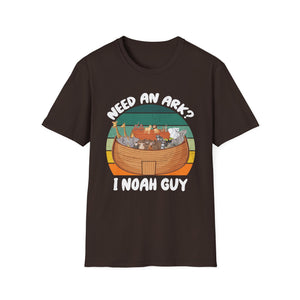 Noah Ark Funny T-Shirt – “Need an Ark? I Noah Guy” Christian Vintage Tee