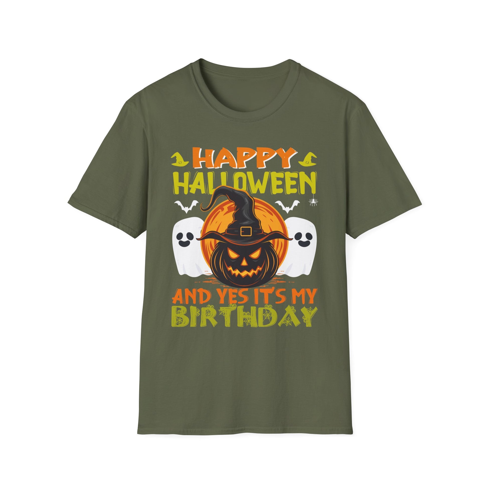 Happy Halloween Birthday kids Yes Its My Birthday Halloween TeeSoftstyle T-Shirt
