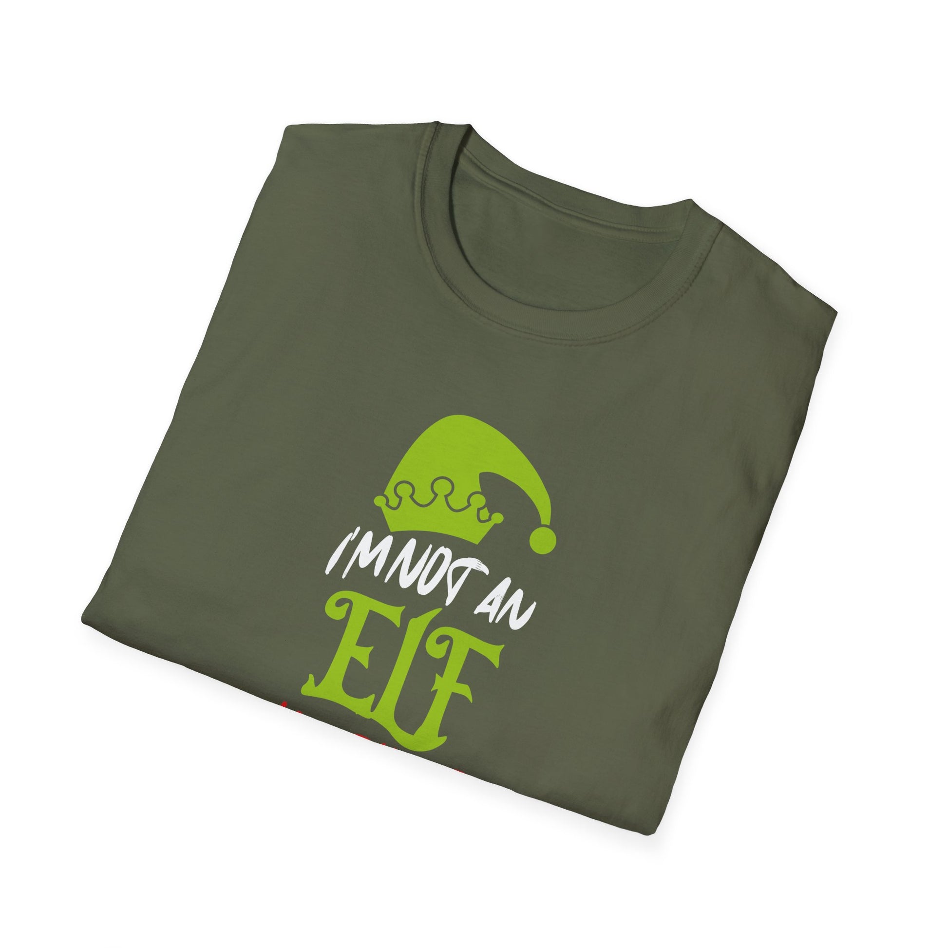 Im Not An Elf Just Short Funny Christmas Xmas Men Women Kids Unisex T-Shirt