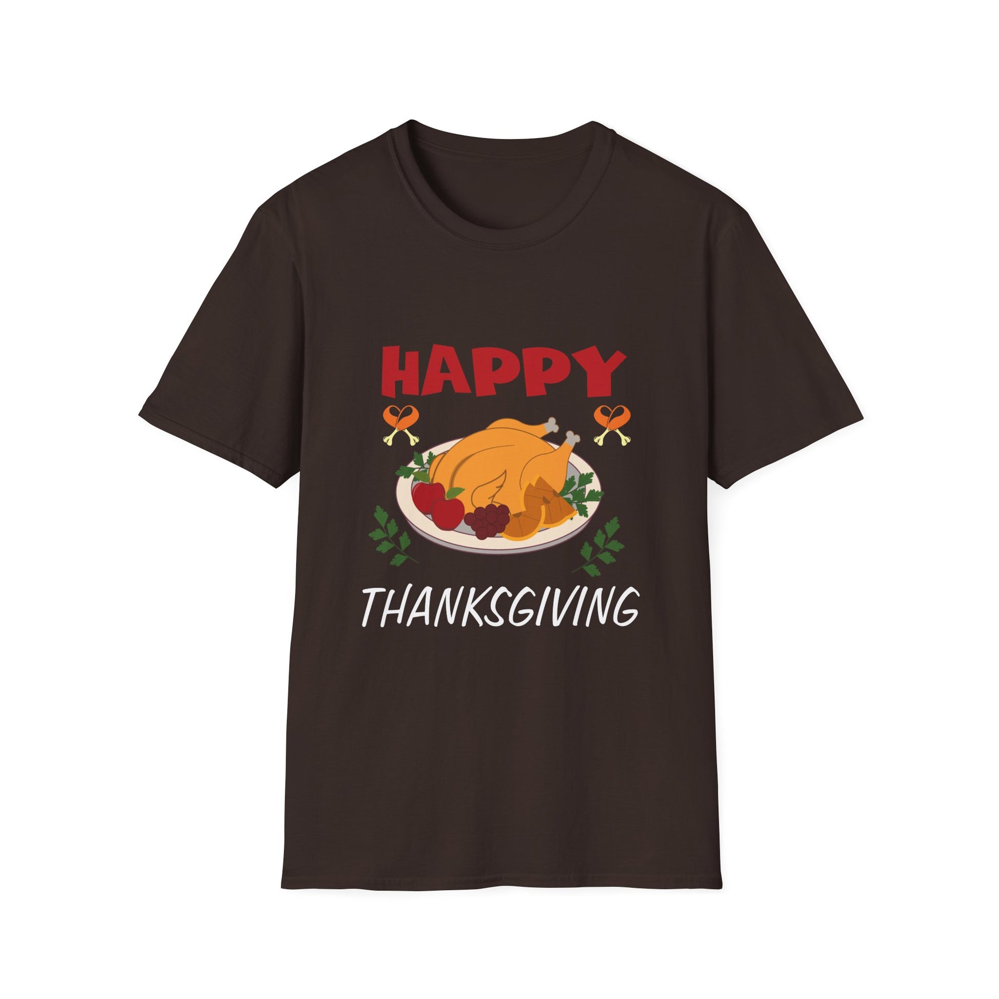 Thanksgiving Turkey T-Shirt — "Happy Thanksgiving" Holiday Tee