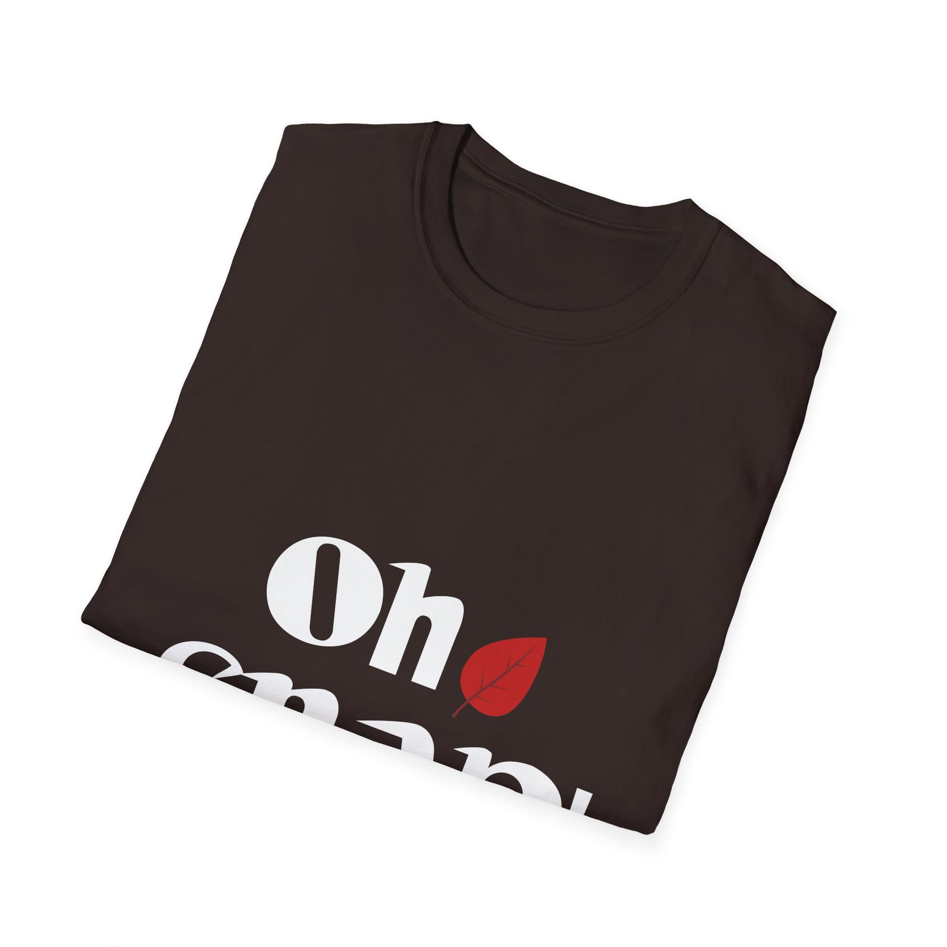 Oh Snap! T-Shirt — Funny Retro Graphic Tee with Red Leaf Accent  Unisex T-Shirt