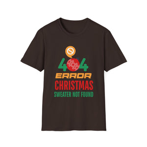 Anti Christmas Ugly Christmas 404 Error Christmas Unisex T-Shirt