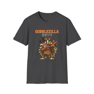Gobblezilla Turkey T-Shirt — Funny Thanksgiving Graphic Tee  Unisex T-Shirt