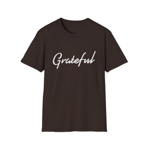 Grateful Script Tee — Casual Inspirational T-Shirt  Unisex T-Shirt