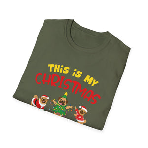 Christmas Pajama Shirt T-Shirt – “This Is My Christmas Pajama Shirt” Holiday Tee