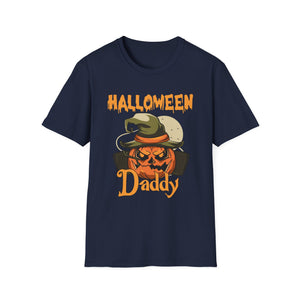 Halloween Daddy T-Shirt — Pumpkin Skull Dad Costume Tee