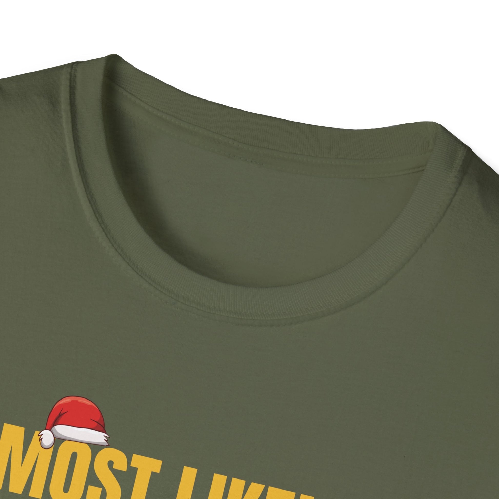 Most Likely To Offer Santa A Beer Funny Drinking Christmas T-Shirt