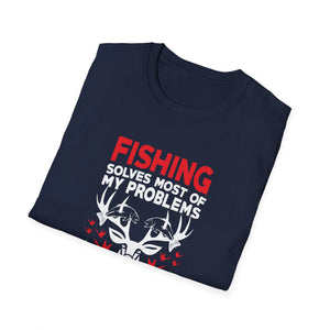 Funny Fishing And Hunting Gift Christmas Humor Hunter Cool Unisex T-Shirt