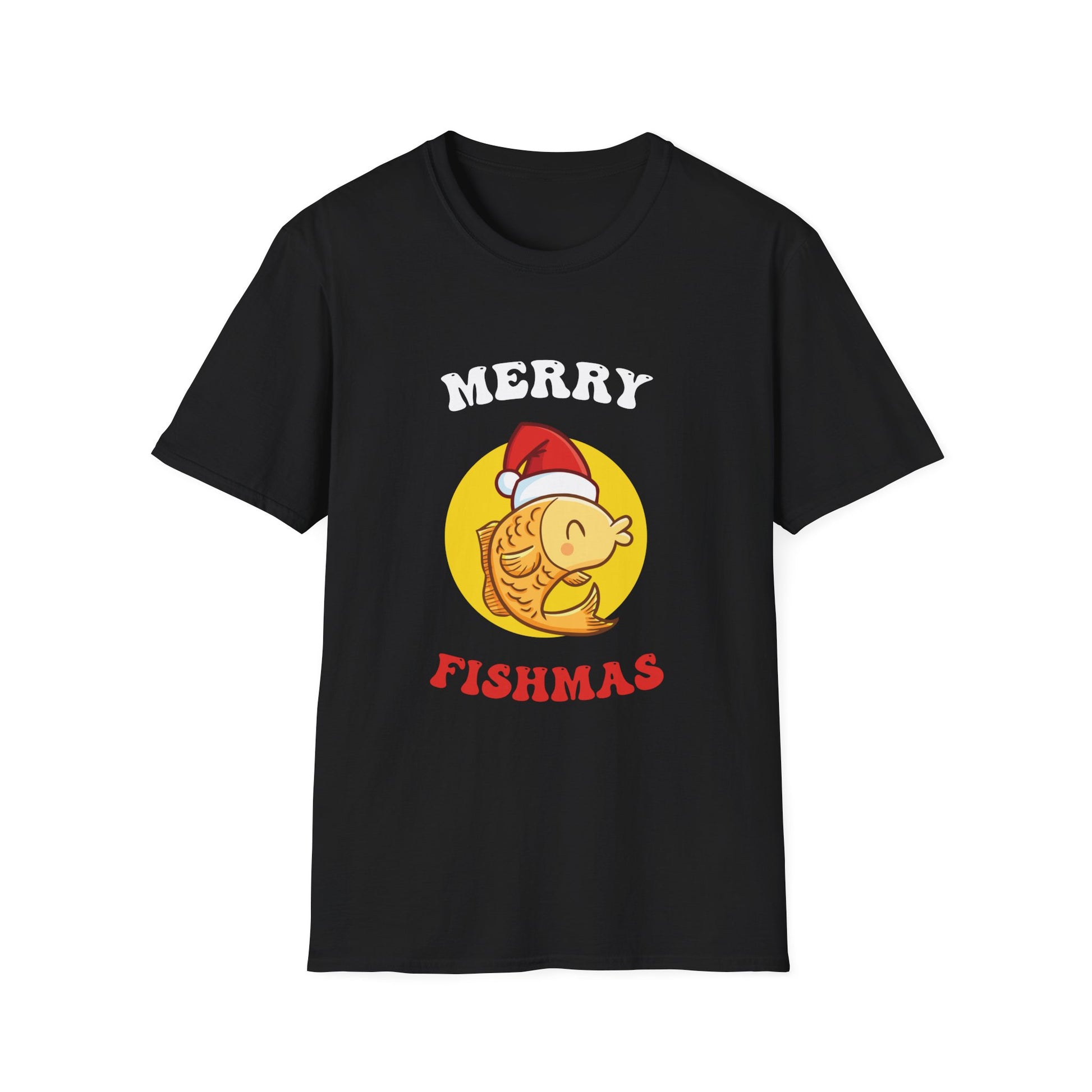 Fishmas T-Shirt — Merry Fishmas Cute Fish Santa Holiday Tee