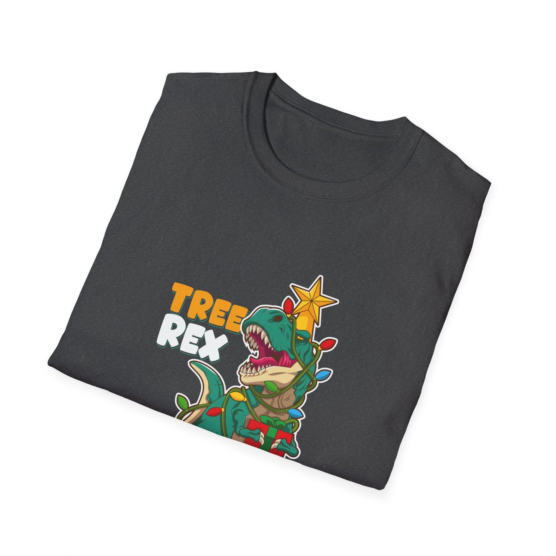 T-Shirt — "Tree Rex" Funny Christmas Dinosaur Tee